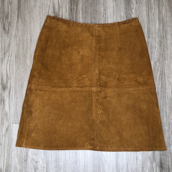 Zara Dresses & Skirts - Zara Basic Brown Midi Skirt Size XS